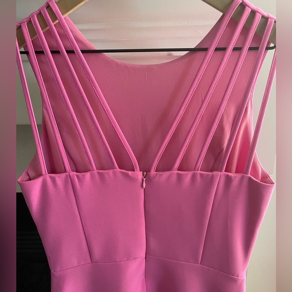 Adelyn Rae Light Pink Strappy Back Fit & Flare Dress Size M - Picture 4 of 9